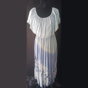 Tie dye blue dress
